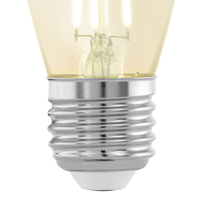 EGLO LED E27 4W Rustiek 10,5 cm Amber 2200K Lichtbron
