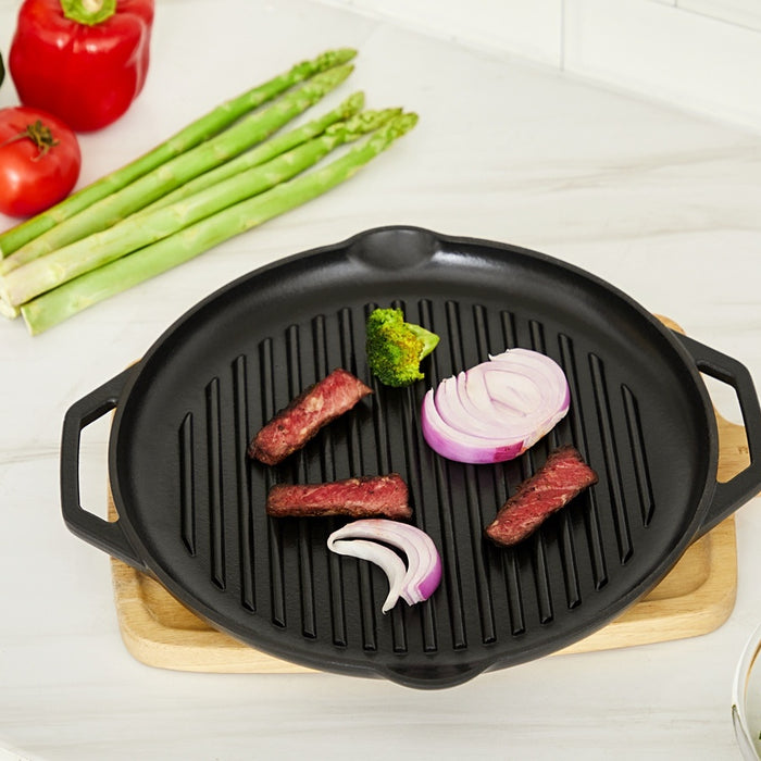 Buccan - Hamersley - Gietijzeren grillplaat - Zwart