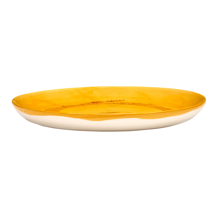 Serax Ottolenghi Feast Bord Ø 19 cm - Sunny Yellow Swirl Rood