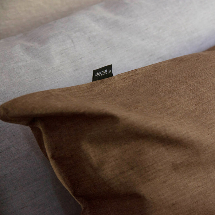 Damai dekbedovertrek Mik - Katoen - 240x200|220 cm - Walnut