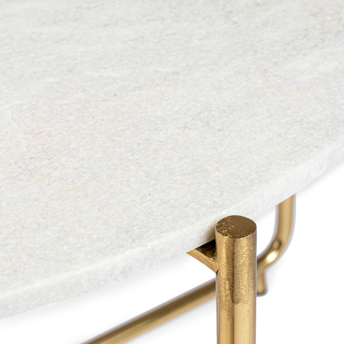 by fonQ basic Chique Salontafel Ø 70 cm - Wit