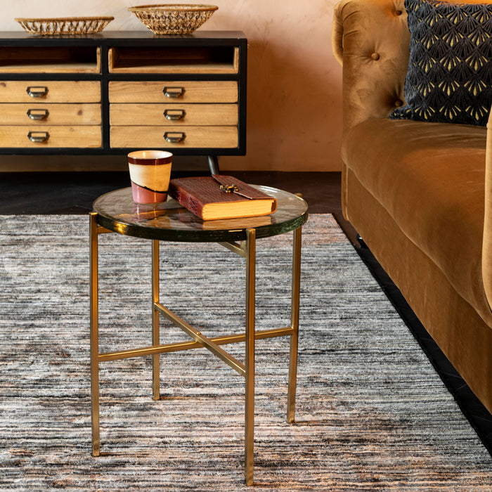 Dutchbone Vidrio Bijzettafel - Brass