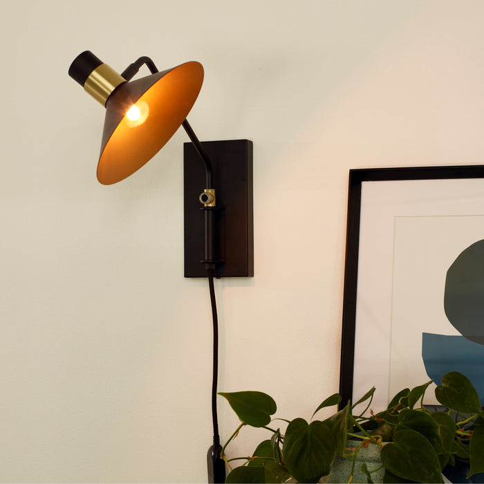 Lucide PEPIJN Wandlamp - Zwart