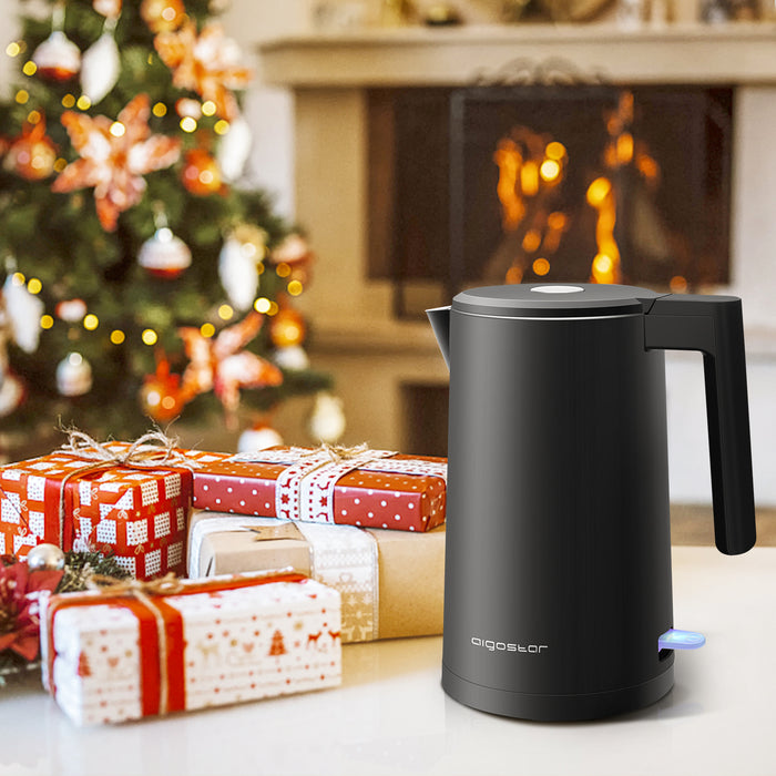 Aigostar Luster 30YCH - Waterkoker - 1.7L Zwart