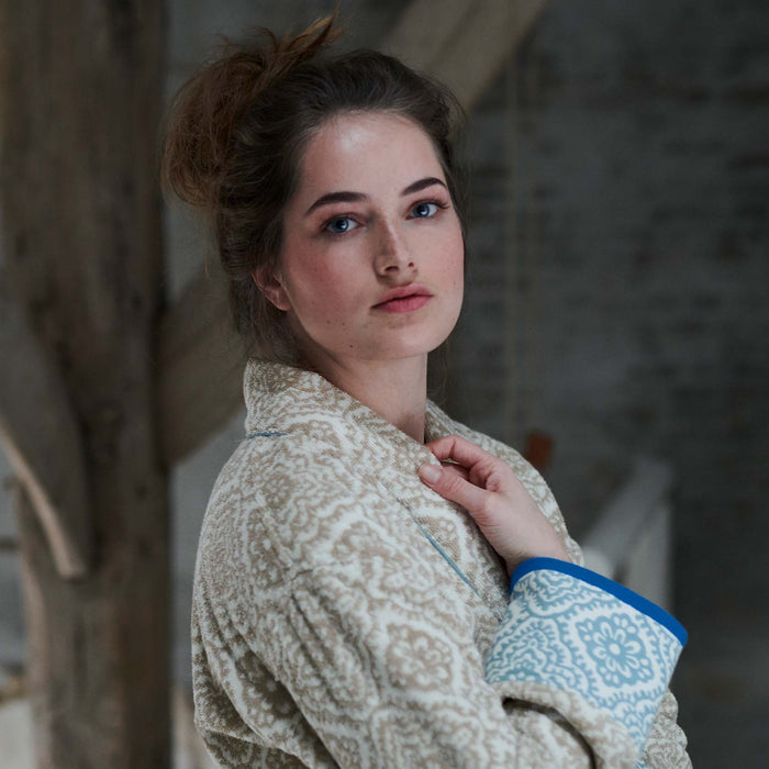 PiP Studio Jacquard Check Badjas XL