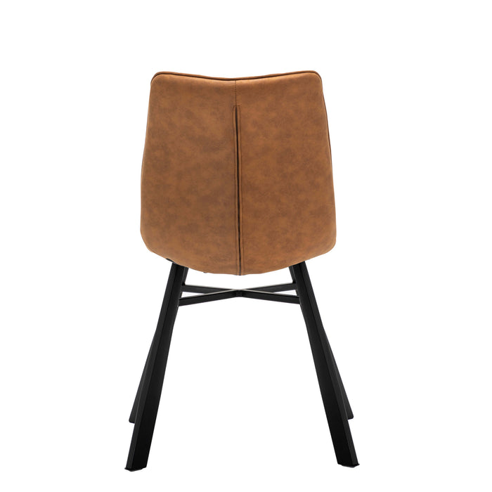 Furnihaus Eetkamerstoel Dexx - Cognac - Set van 6