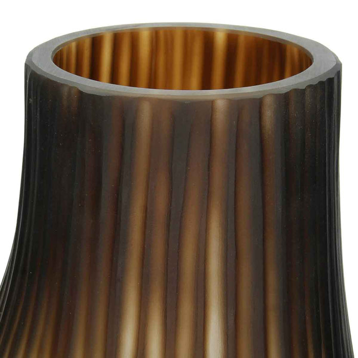 SVJ Home Decorations Vasa Vaas - H49 x Ø27 cm - Glas Bruin