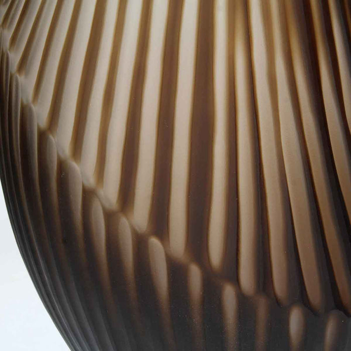 SVJ Home Decorations Vasa Vaas - H49 x Ø27 cm - Glas Bruin