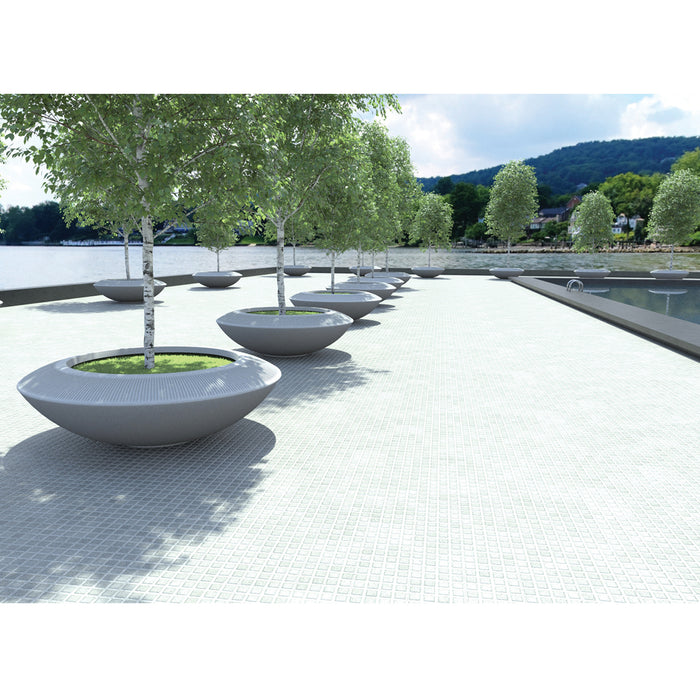 Adezz Malva polyester plantenbak rond schaalmodel 120 x 120 x 20 cm