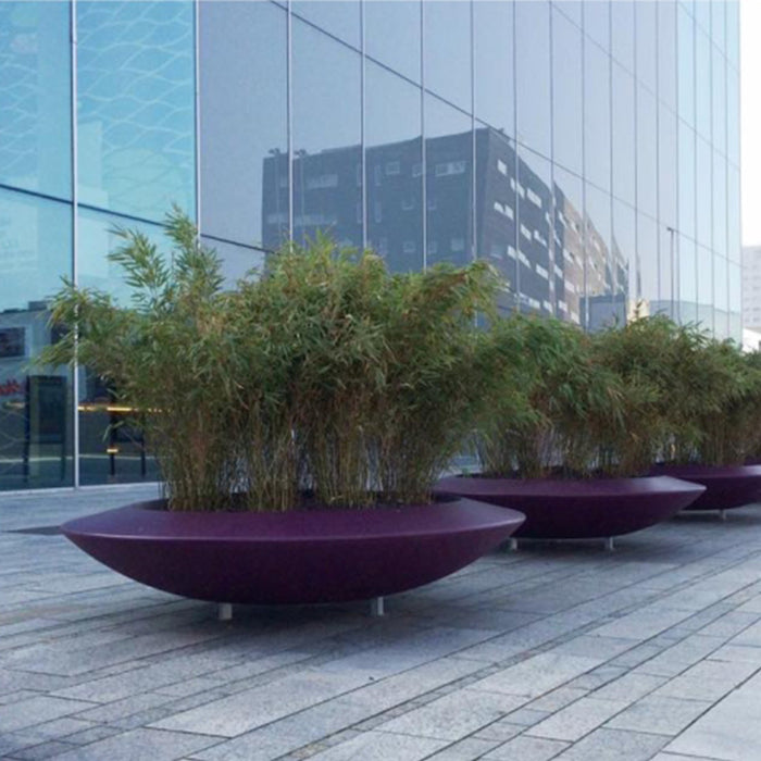 Adezz Malva polyester plantenbak rond schaalmodel 120 x 120 x 20 cm