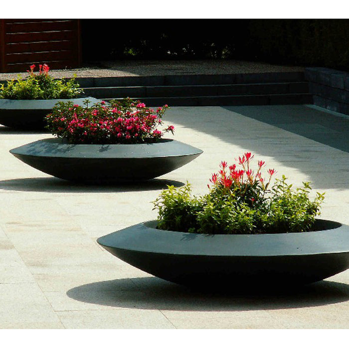 Adezz Malva polyester plantenbak rond schaalmodel 120 x 120 x 20 cm