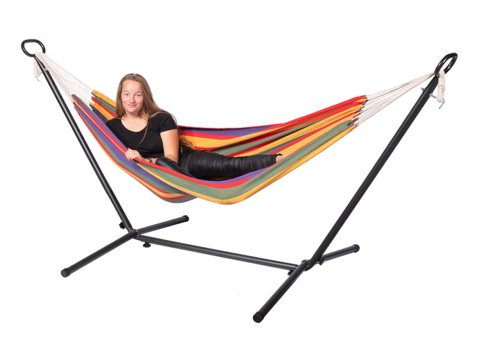 123Hammock Hangmat Eénpersoons Ferro Single Veelkleurig