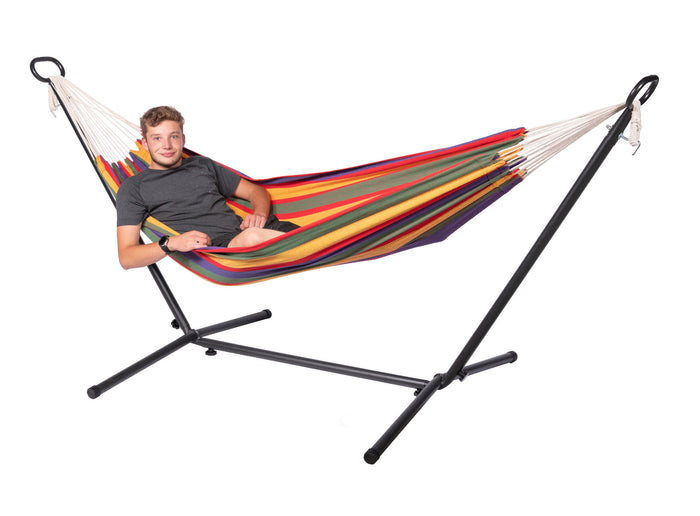 123Hammock Hangmat Eénpersoons Ferro Single Veelkleurig