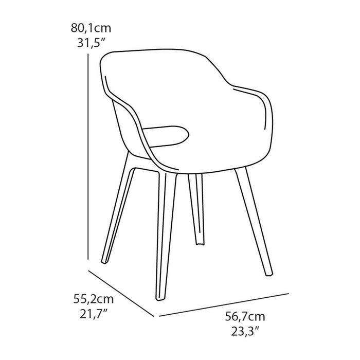 Allibert Akola Tuinstoel - 2 st.