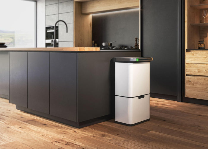 StangVollby Halden prullenbak met sensor - 4 vakken - 50L - Wit