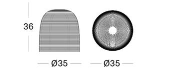 Vincent Sheppard Vivi Lamp - B35 X D35 X H36 Cm - Naturel Rotan