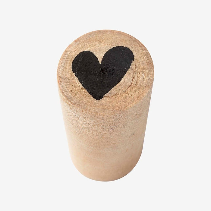 vtwonen Magneten Hout Set van 6 - Kegel met Hart