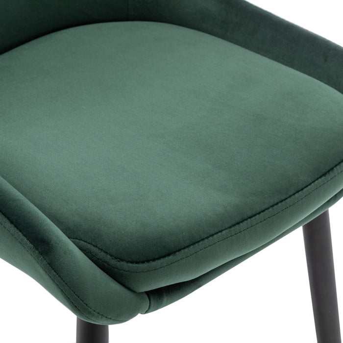 Furnihaus Eetkamerstoel Oscar - Velvet Groen - Set van 6