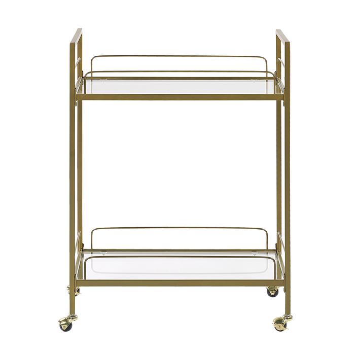 Beliani - VENETA - Keukentrolley - Goud - Metaal