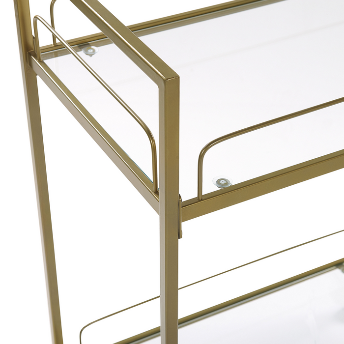 Beliani - VENETA - Keukentrolley - Goud - Metaal