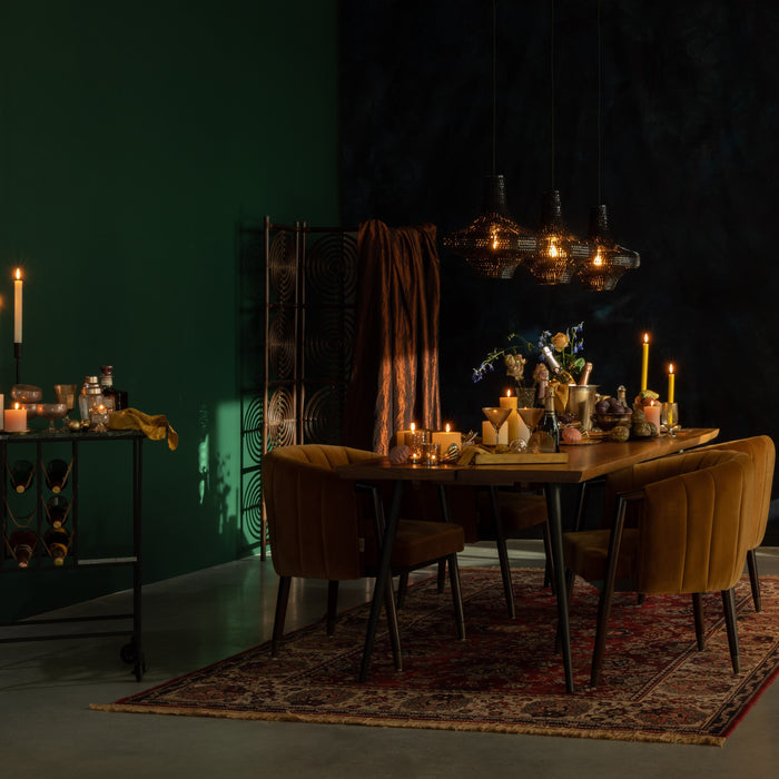 Dutchbone Alagon Eettafel - 220 x 90 cm - Bruin