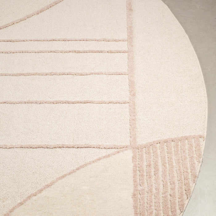 Zuiver Bliss Vloerkleed Natural/Pink