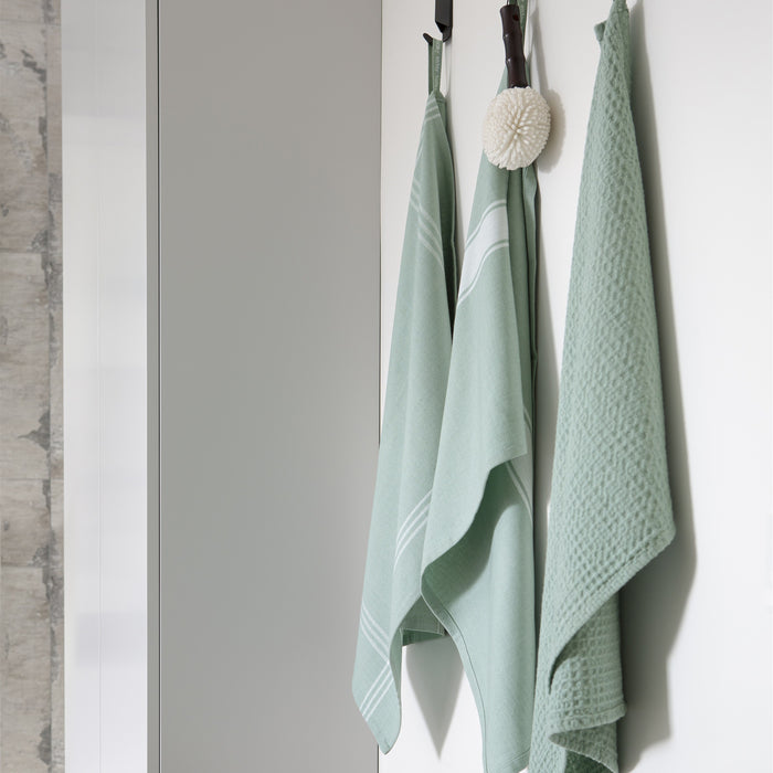 Walra Blocks & Lines Keuken- en Theedoekset 3 st. - Groen