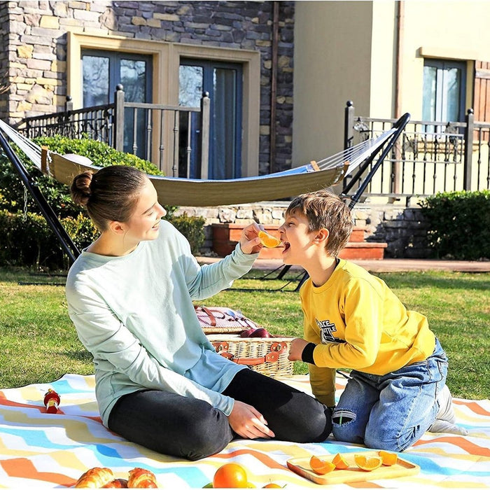 O’DADDY® Picknickkleed Waterdicht - Buitenkleed XXL - 200x200cm - Wave