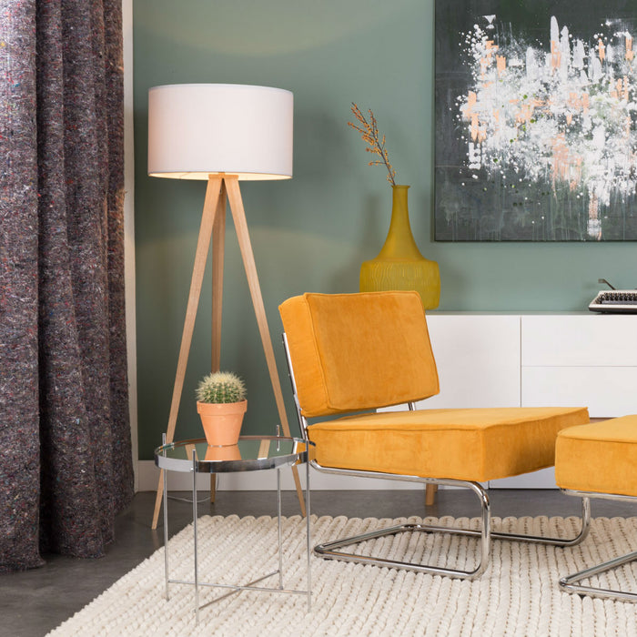 Zuiver Tripod Vloerlamp - Wit / Naturel