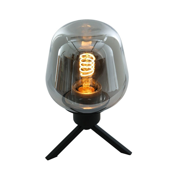 Steinhauer - tafellamp - Reflexion - zwart - glas metaal - Ø 15cm -