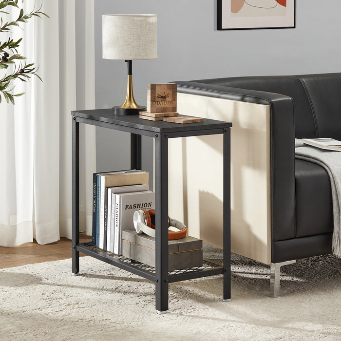 O'DADDY® Wandtafel - Sidetable Industrieel - 60x30x60cm - donkergrijs