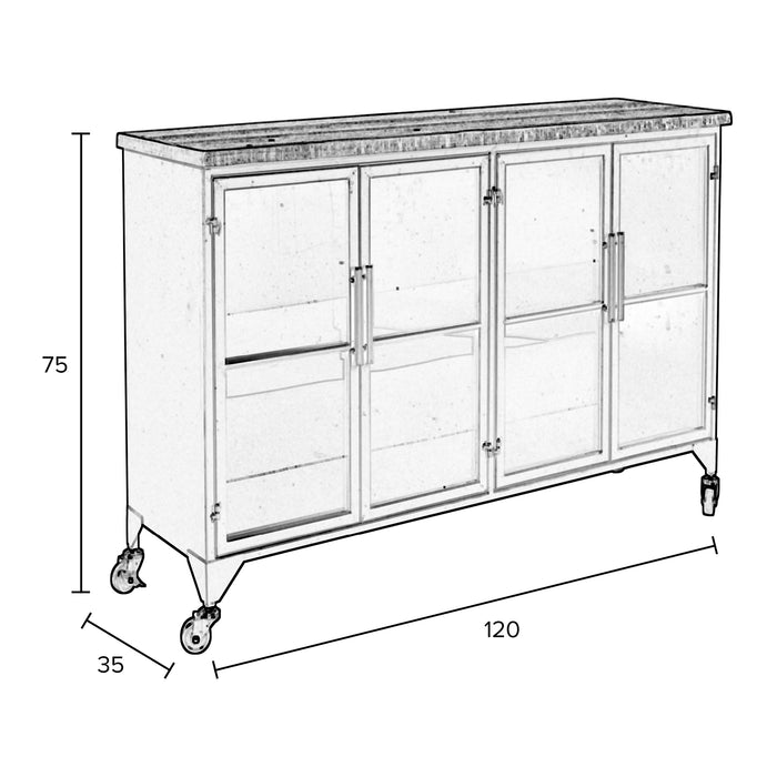 MOOS Vitrinekast Siem - S