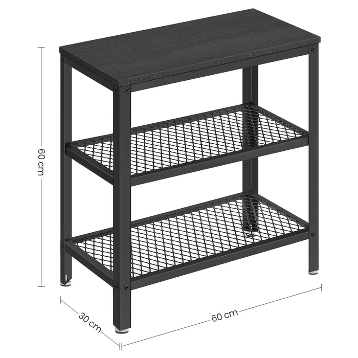 O'DADDY® Wandtafel - Sidetable Industrieel xl - 60x30x60 - donkergrijs