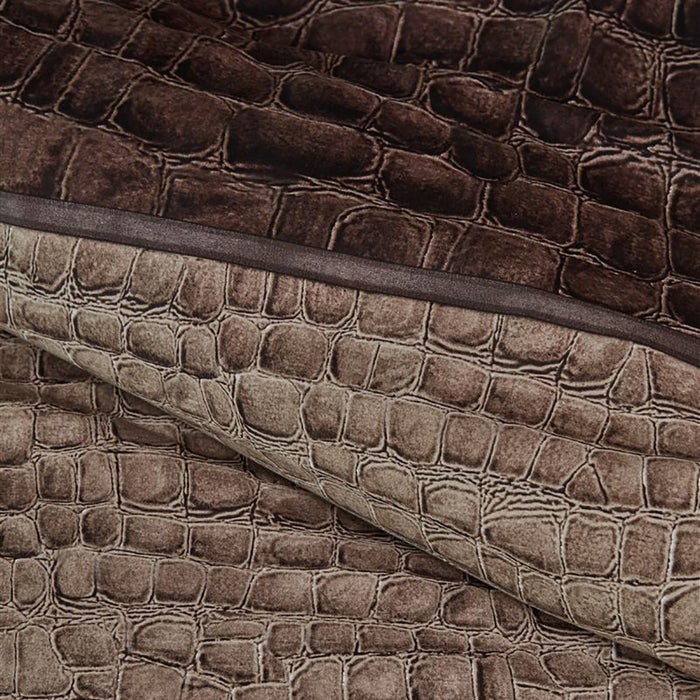 Rivièra Maison Croco Dekbedovertrek 140 x 220 cm - Bruin