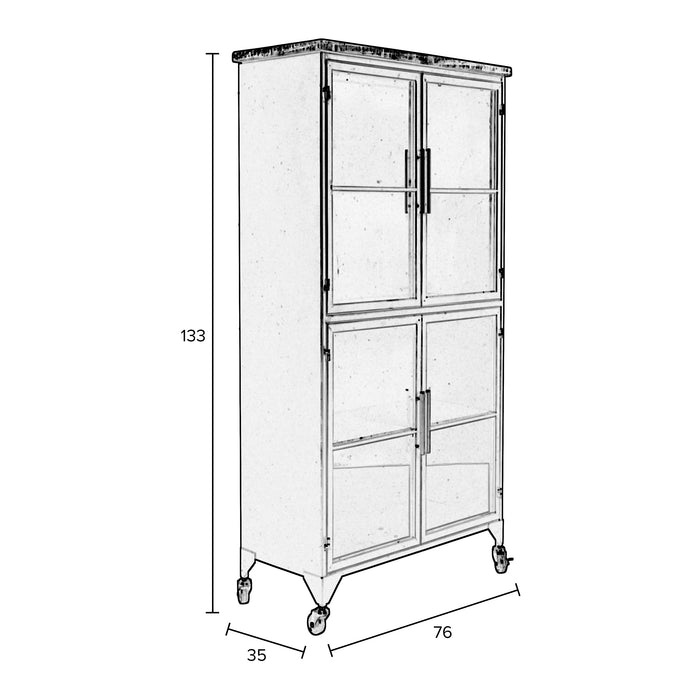 MOOS Vitrinekast Siem - L