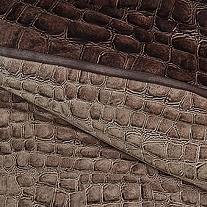 Rivièra Maison Croco Dekbedovertrek 200 x 220 cm - Bruin