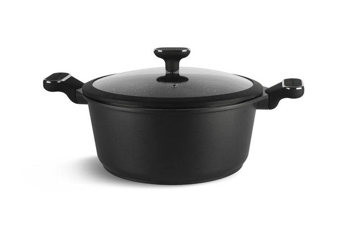 Edenberg Black Line - 10-delige Luxe Pannenset van Gesmeed Aluminium