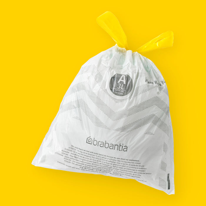 Brabantia Type A PerfectFit Jaarverpakking Afvalzak 3 Liter - 200 Stuks
