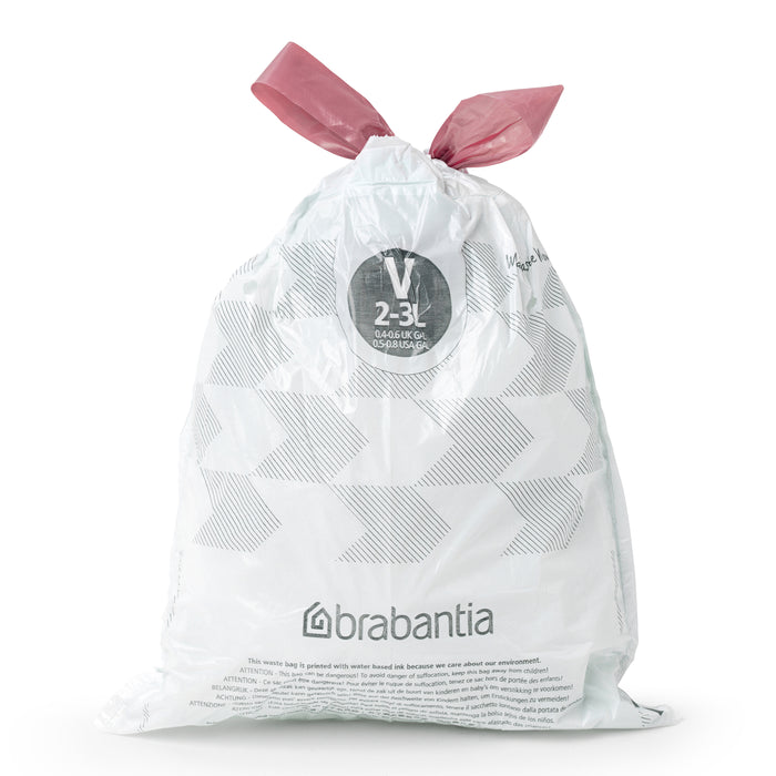 Brabantia Type V PerfectFit Afvalzak Dispenser 2-3 Liter - 40 Zakken