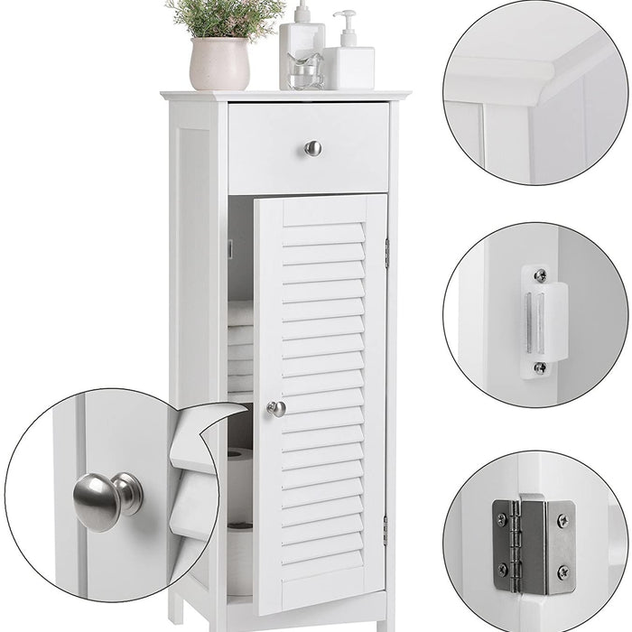 Badkamerkast - vrijstaande met 1 lade en 1 deur -32x30x87