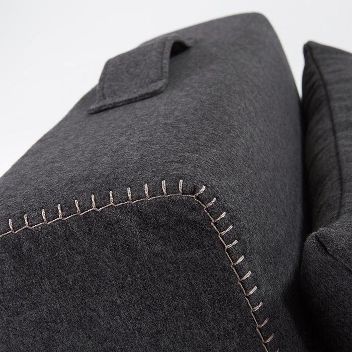 Kave Home Arty Poef Eenpersoonsbed Grijs