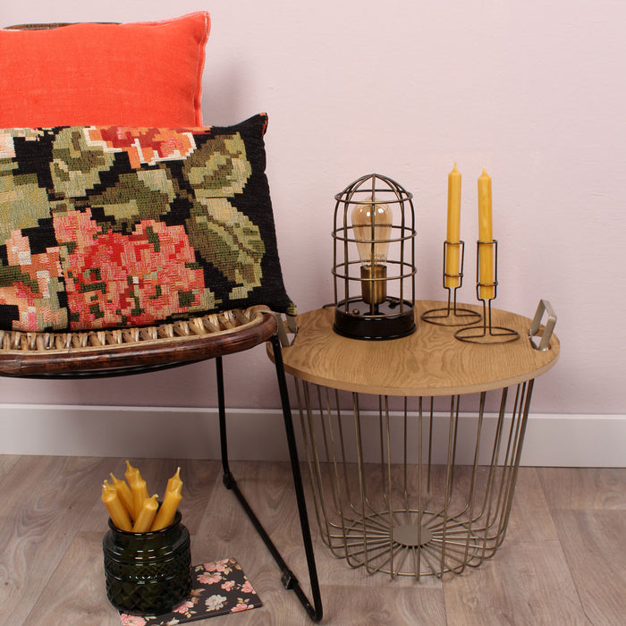 Light & Living Tafellamp CARANDIRA - Zwart Brons -M