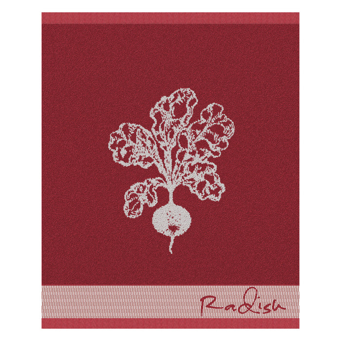 DDDDD keukendoek Radish - 50x55cm - Rood - 6 stuks
