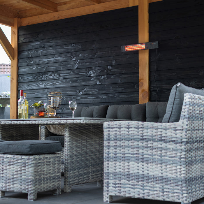 SunRed Ultra Fortuna Wall 1500 Black Terrasheater