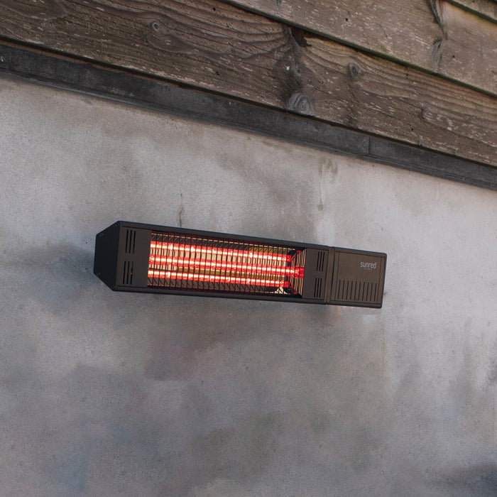 SunRed Ultra Fortuna Wall 1500 Black Terrasheater
