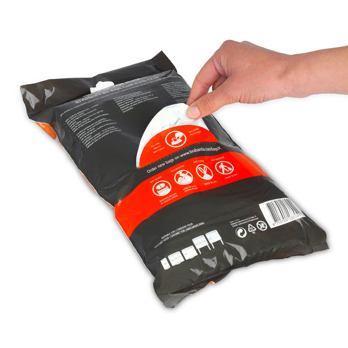 Brabantia Type X PerfectFit Afvalzak Dispenser 10-12 Liter - 40 Zakken