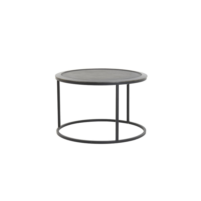 Light & Living TALCA Salontafel Antiek-lood Deep edge Set van 2 XL