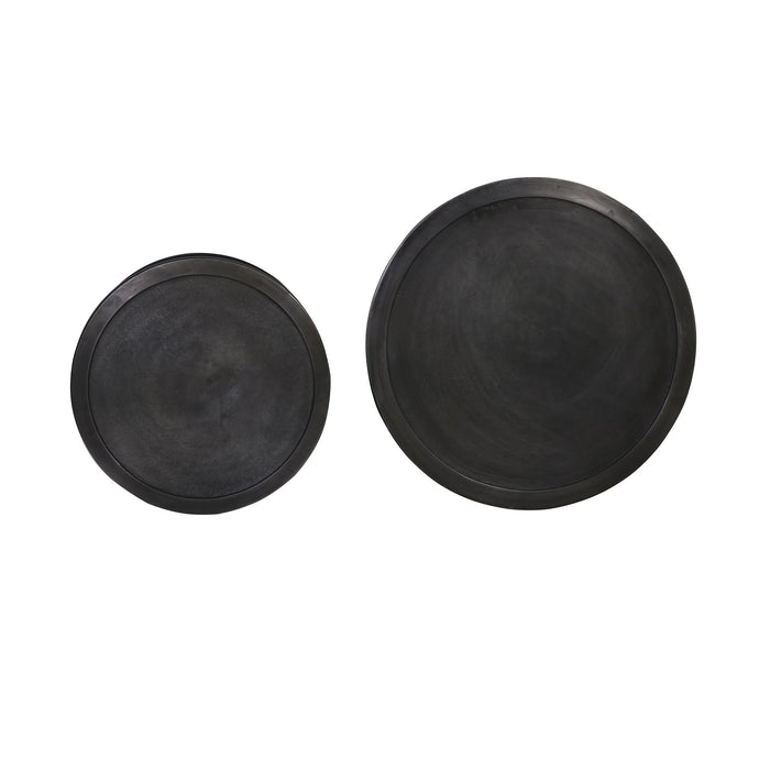 Light & Living TALCA Salontafel Antiek-lood Deep edge Set van 2 XL