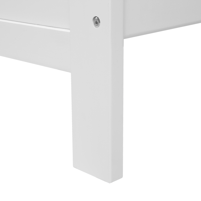 Beliani - MAYENNE - Tweepersoonsbed - Wit - 180 x 200 cm - Dennenhout