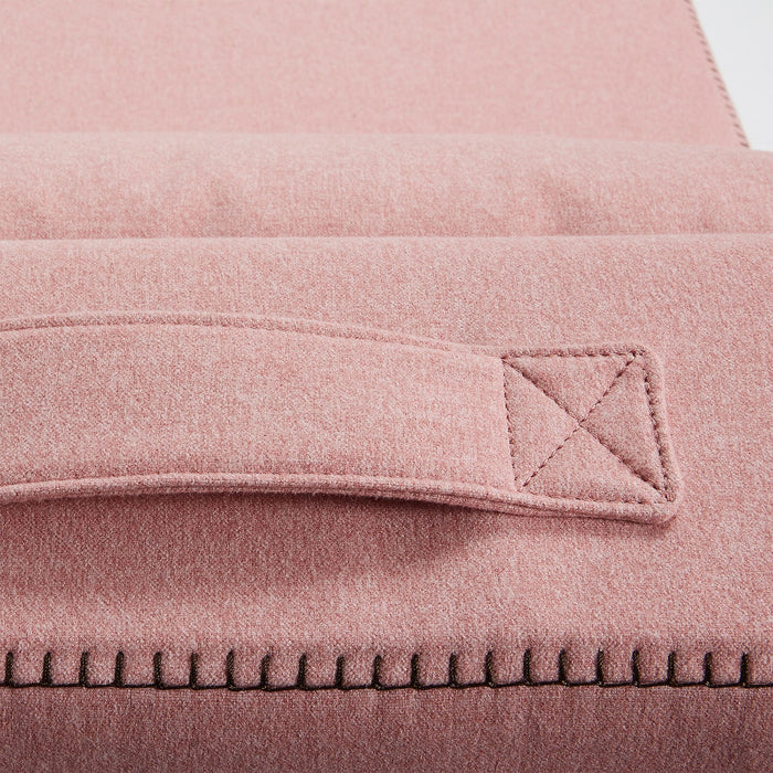 Kave Home Arty Poef Eenpersoonsbed Roze